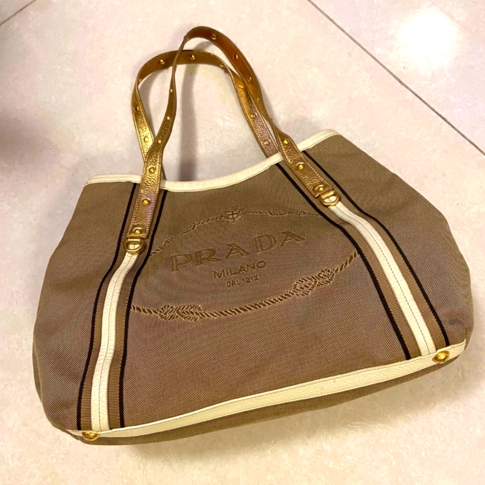 Prada Jacquard Tote